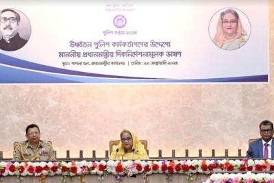 নতুন নতুন অপরাধ মোকাবেলায় পুলিশ বাহিনীকে প্রস্তুতি নিতে হবে : প্রধানমন্ত্রী